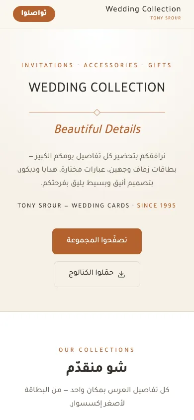 Tony Srour — mobile view