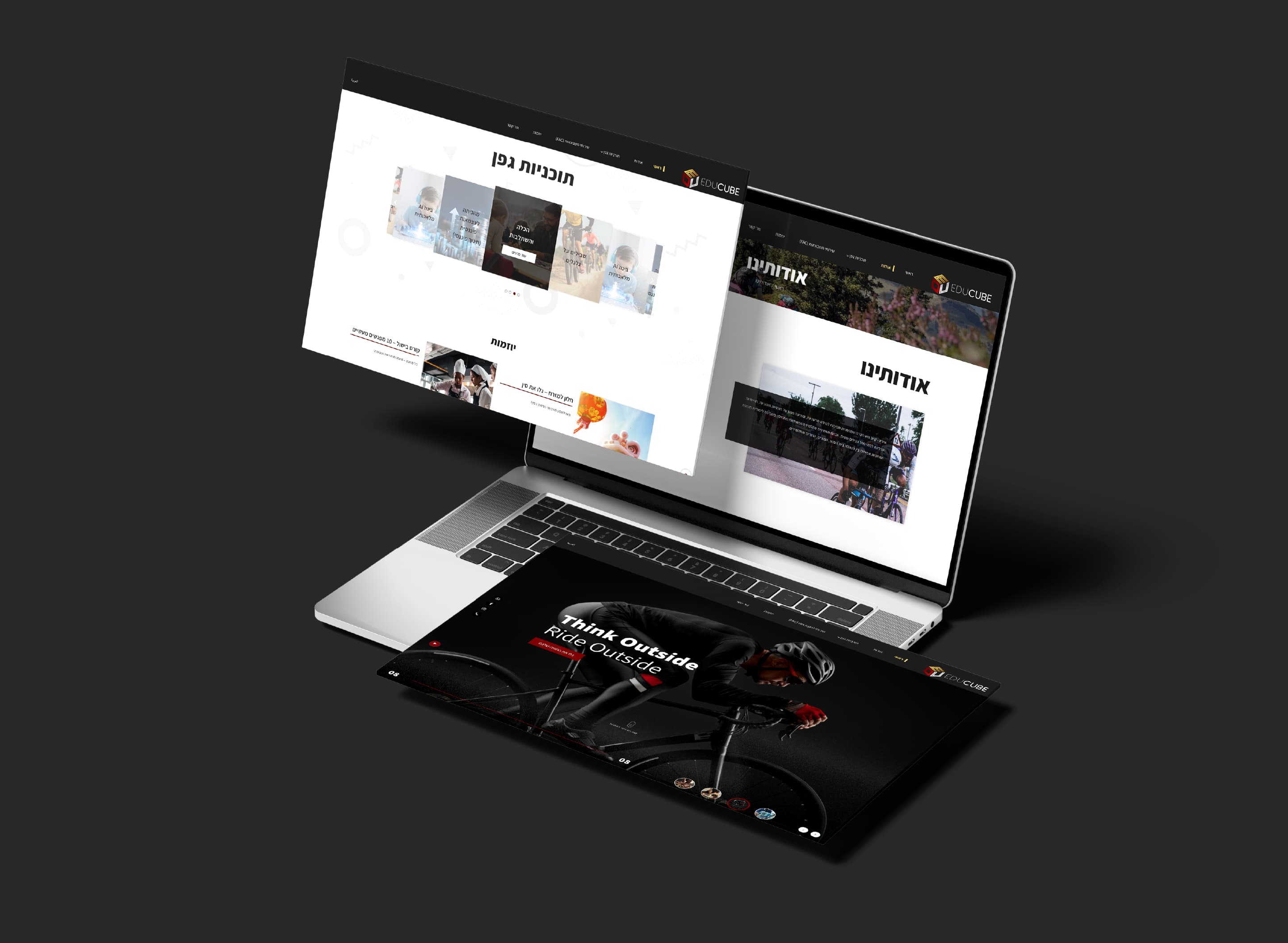 Educube website — desktop & program pages