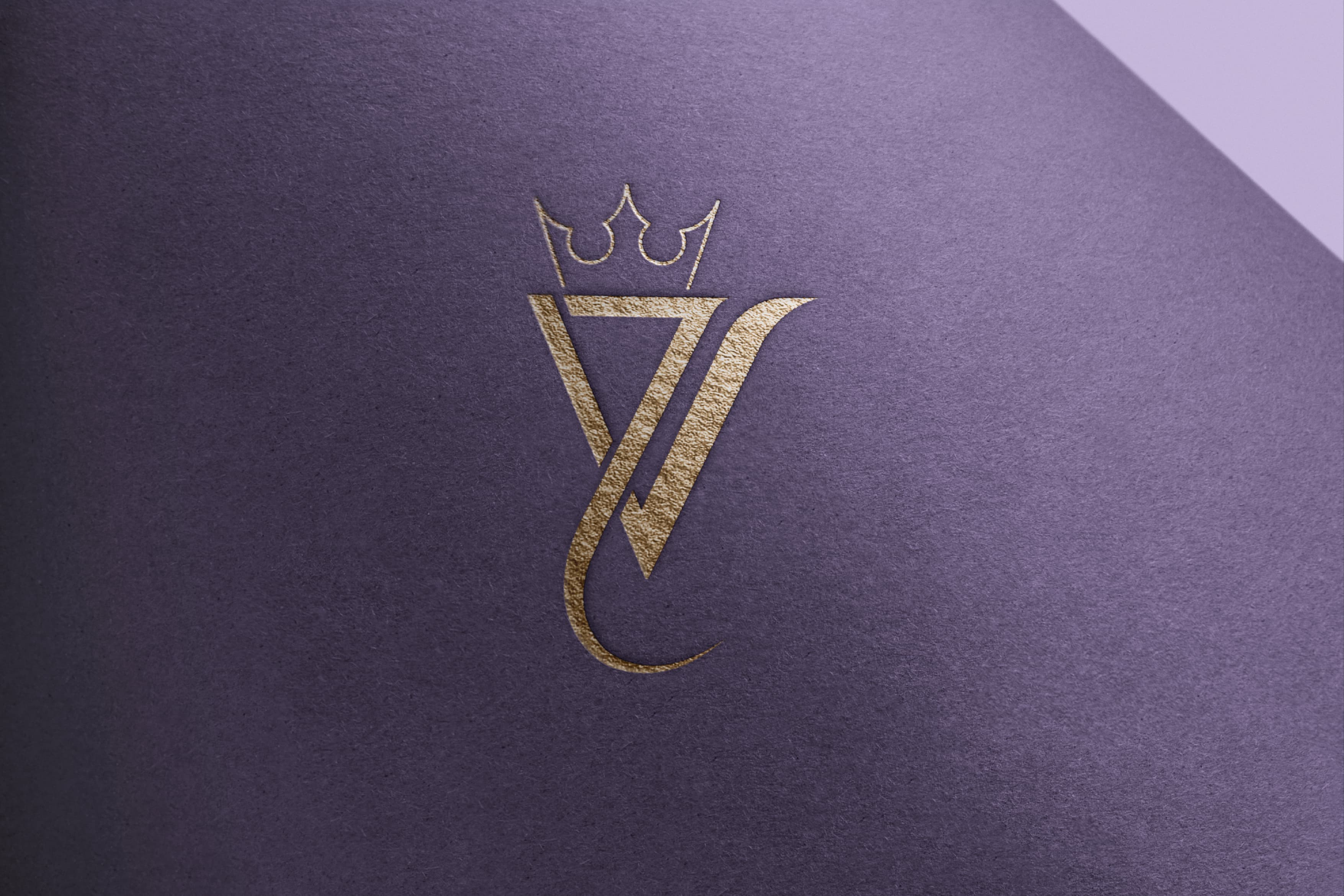 Zayed Villa gold monogram emboss