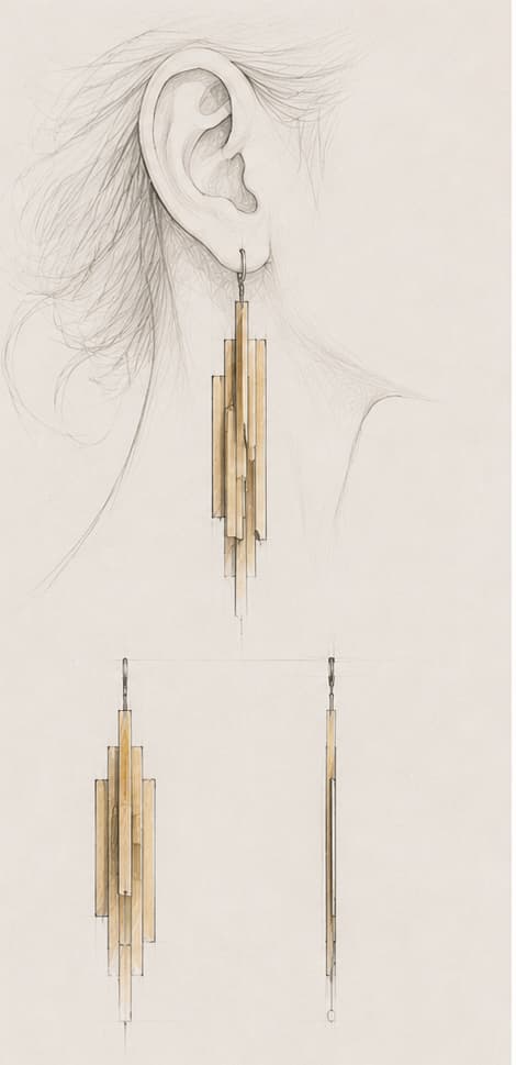 Ear jewelry — sketch