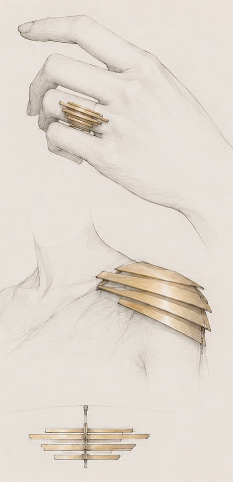 Hand jewelry — sketch