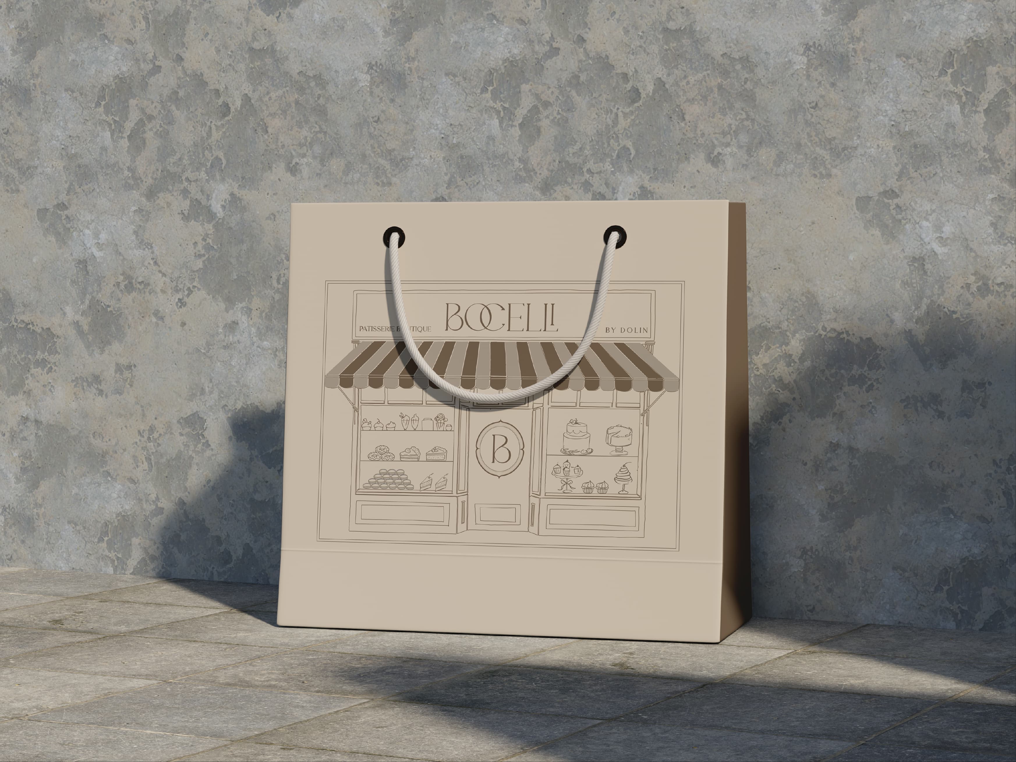 Bocelli boutique shopping bag