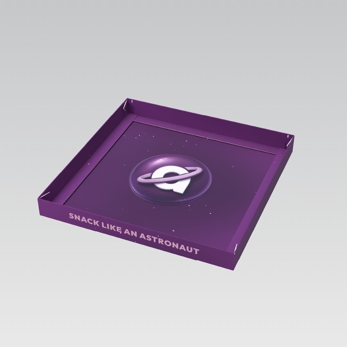 Gravity serving tray