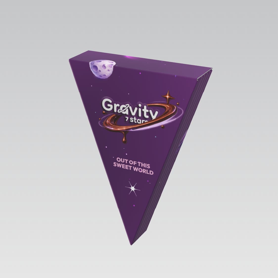 Gravity crepe packaging detail