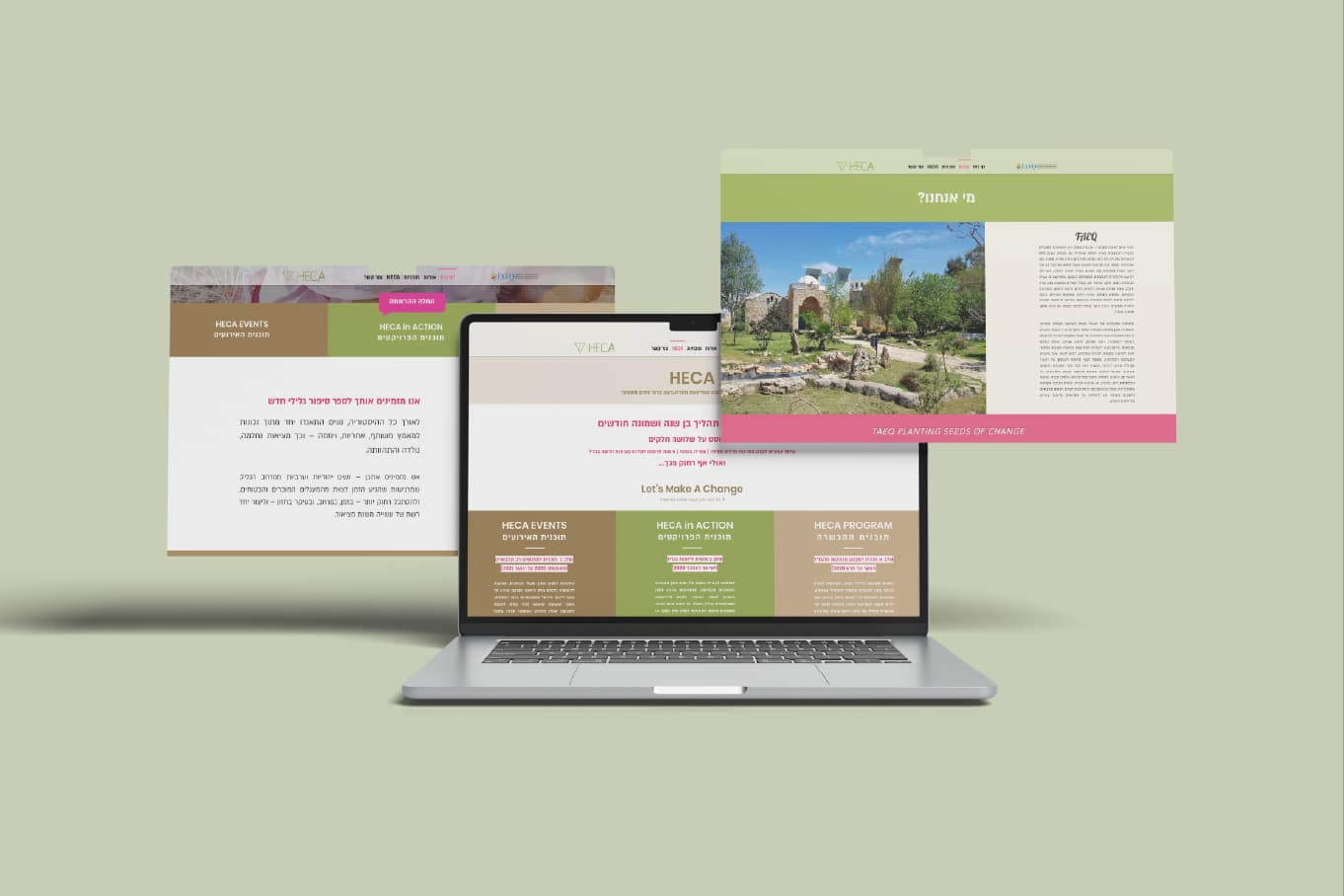 HECA website — about, team and contact