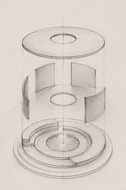 Sacred space — concept sketch