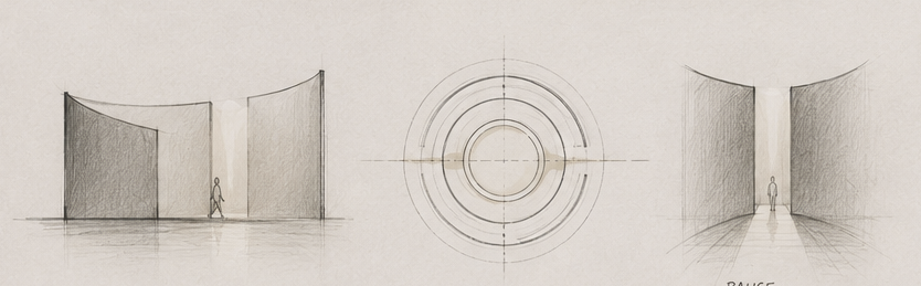 Sacred space — concept sketch
