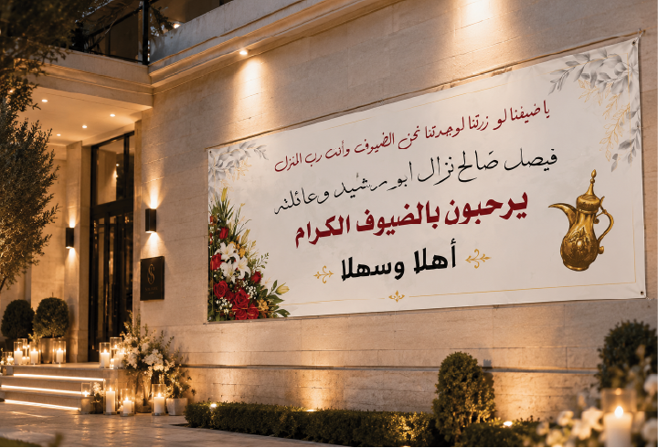 لافتات ولوحات ترحيب